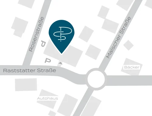 Lageplan der Hausarztpraxis-Bietigheim